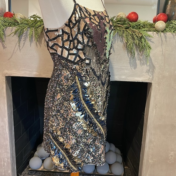 AllSaints Iconic Dreamcatcher Dress Sequin Embellished - UK 14 US 10 - Picture 3 of 7